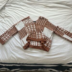 Large Say what sweater